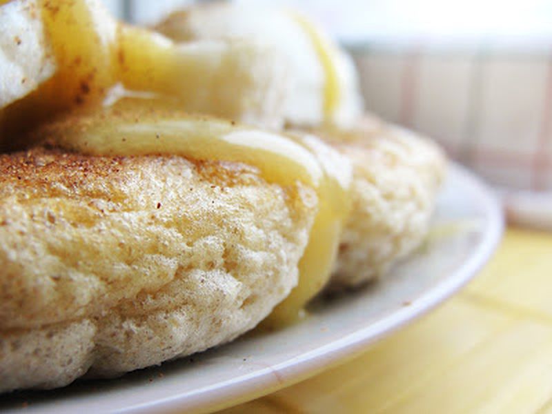 Omlet z bananami i miodem